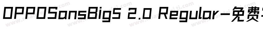 OPPOSansBig5 2.0 Regular字体转换
